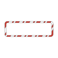 Christmas Candy Cane Border Illustration
