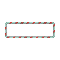 Christmas Candy Cane Border Illustration