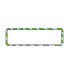 Christmas Candy Cane Border Illustration