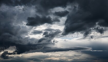 Fototapeta premium Dramatic Sky With Dark Clouds Nature Background