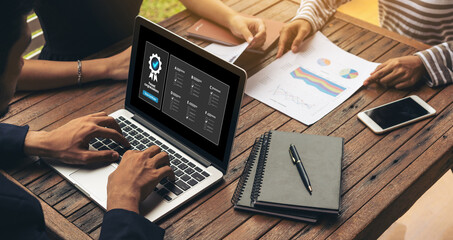 Online product certification, marking a key achievement. Demonstrates commitment to quality and trustworthiness by having product certification passed. brisk