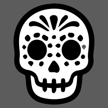 Calavera Cartoon en Vector &mdash; Arte Premium para Proyectos Din&aacute;micos