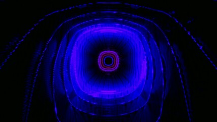 Tunnel video loop for motion backgrounds in bright colors and swirling patterns engaging viewers