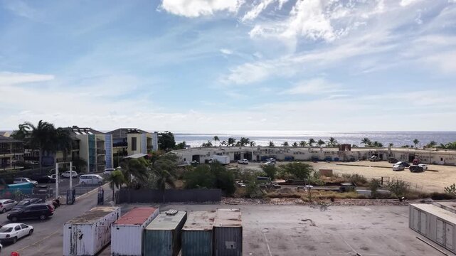 4K 60FPS Cinematic Footage: Mambo Beach Flyover, Curacao Resort and Sea Aquarium.