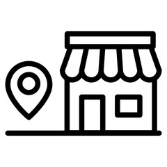 Location icon. Containing map, map pin, gps, destination, directions, distance, place, navigation and address icons. Solid icons vector collection.