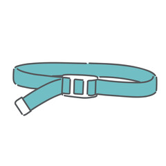 駆血帯のイラスト素材（採血用ゴムバンド・医療器具）