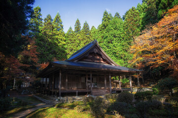 Raigoin Temple in Kyoto, Japan in late autumn