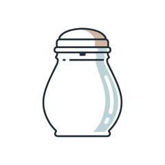 Minimalist Salt Shaker Icon for Food, Kitchen, and Design