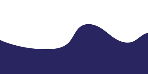 Abstract Purple Wave Design: Smooth White and Deep Indigo Fluid Contour Background