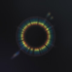  Cosmic Clarified Rainbow Lens on Black Gradient Background