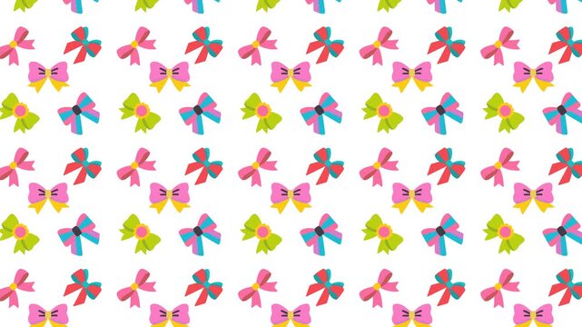 seamless pattern with ribbon