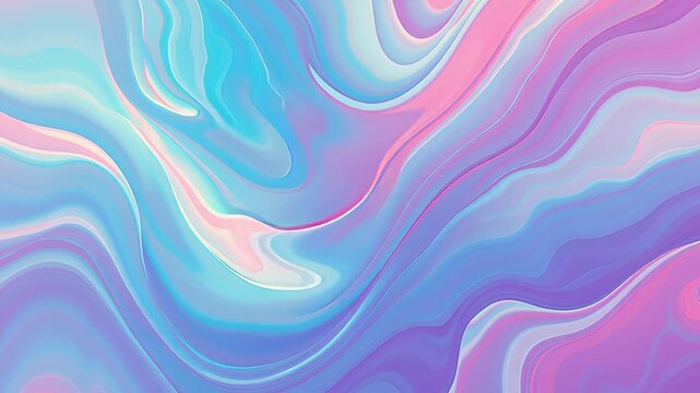 Abstract background featuring swirling, fluid patterns in pastel shades of blue, pink, purple, and white, creating a dreamy marbled effect.