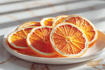 Dehydrated Orange Slices &ndash; Dried Citrus Fruit Close-Up