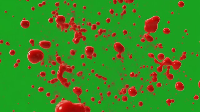 red apple with water drops