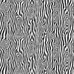 Naklejka na ściany i meble Drawn wood texture, wood plank, seamless pattern, black and white, vector design