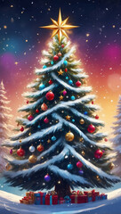 クリスマス　AI生成素材