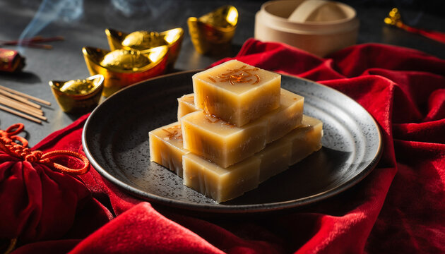 Traditional Steamed Nian Gao Dessert