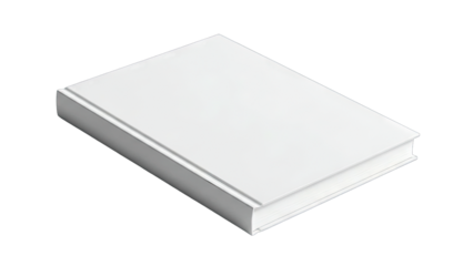 White Book Isolated on White Background