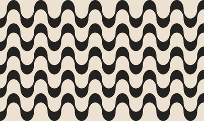 Fototapeta na wymiar Copacabana Wave Pattern Background. Crescent-shaped shoreline, Art Deco architecture, bustling boardwalk with distinctive mosaic patterns.