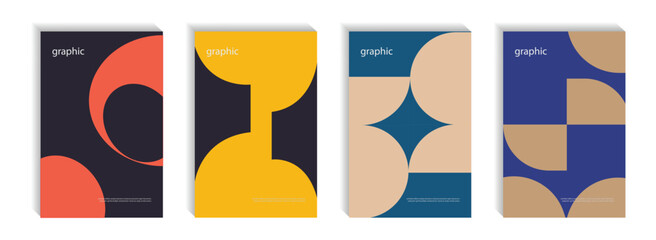 Brochure cover design layout set for business and construction. Minimal brochure layout and modern report business flyers poster template. A4 cover vector EPS-10