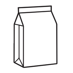 A clean vector illustration of eco friendly food packaging made from cardboard, drawn with simple shapes and natural tones that emphasize sustainability, recyclability, and modern minimal design.