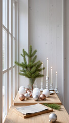 table setting for christmas