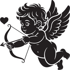 Fototapeta premium Cupid Valentine SVG