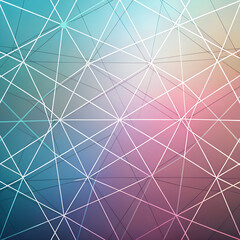 Geometric Network: A captivating digital representation of interconnected lines forming a complex network. The artwork blends geometric forms with a modern aesthetic.