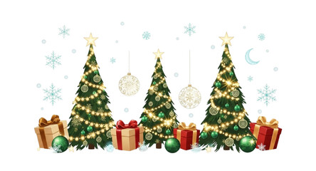 christmas tree with gifts