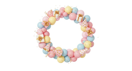 colorful beads isolated on white background