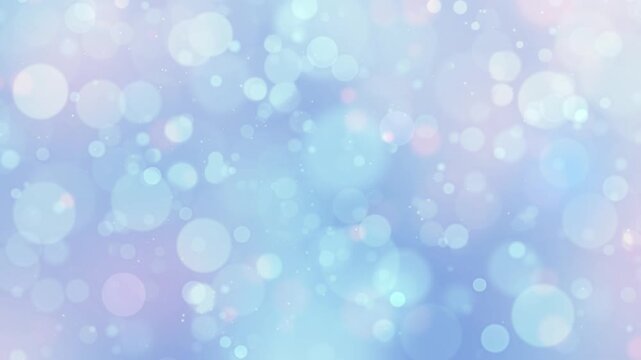 青とピンク　玉ボケ　キラキラ　ループ動画　抽象的　ふわふわ　パーティクル　爽やか　光る　おしゃれ　Sparkling abstract background.Blue and pink glowing bokeh lights.Loop video.