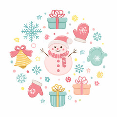Fototapeta premium vector illustration of a christmas background