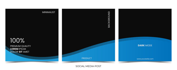 dark themes social media post background