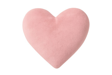 Fototapeta premium Pink heart plush pillow for valentine's day love