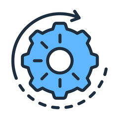 Processing Icon - Lineal Color