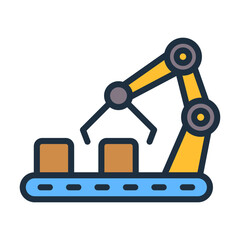 Fabrication Icon - Lineal Color