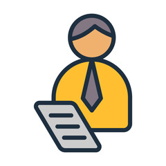 Supervisor Icon - Lineal Color