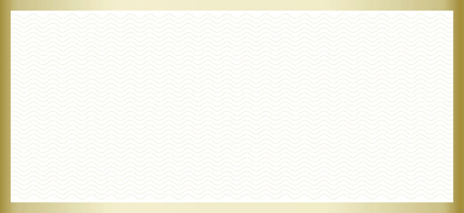 Elegant Gold Border Wavy Pattern Certificate Background
