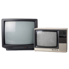 Vintage televisions with transparent background showcase classic design and nostalgia. These retro devices evoke memories of past entertainment