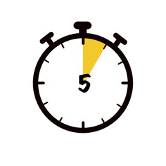 the five minutes stopwatch