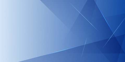 Abstract bright blue banner background. Fractal pattern shapes concept element design.