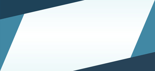 Modern Geometric Blue Abstract Banner Background