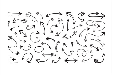 Naklejka premium Looped and Twisted Arrow Illustrations for Visual Navigation and Design Systems