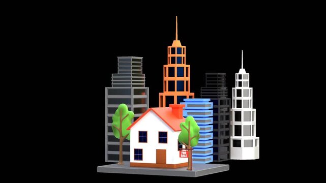 3D Real Estate Sales | Alpha Channel
