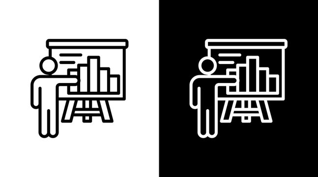Training Session With Icon Set Design