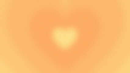 Soft Floating Hearts Fantasy Gradient Background Orange