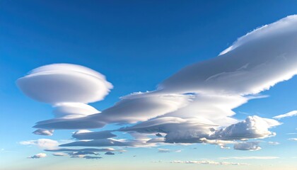 Unusual layered cloud formation