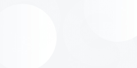 Abstract white glowing geometric lines on gray background. Modern shiny blue circle lines pattern. Futuristic technology concept. Suit for cover, poster, banner, brochure, header, vector modern