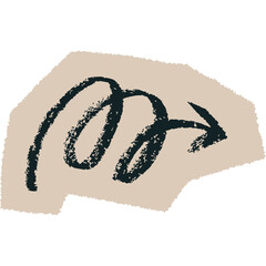 Squiggle Cutout Arrow