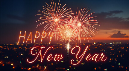 Imagine a dazzling New Year&rsquo;s Eve celebration in 2026 set in a futuristic city skyline. Neon lights and holographic displays light up the night sky as people in stylish, tech-enhanced outfits in